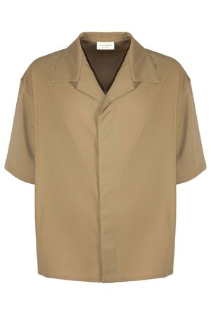 Camicia bowling beige misto lana YES LONDON | XCM7236FANGO